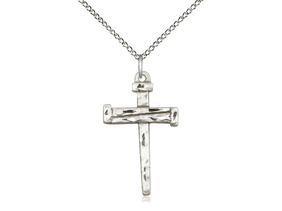 Sterling Silver Nail Cross