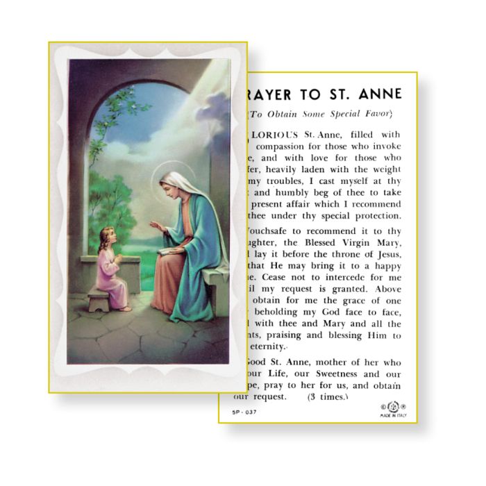 St. Anne Holy Card