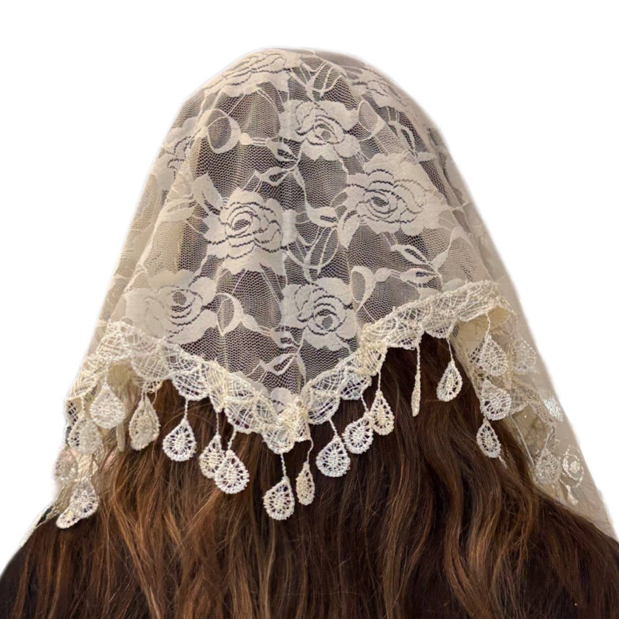 Veil ~ St. Claire of Assisi - CREAM