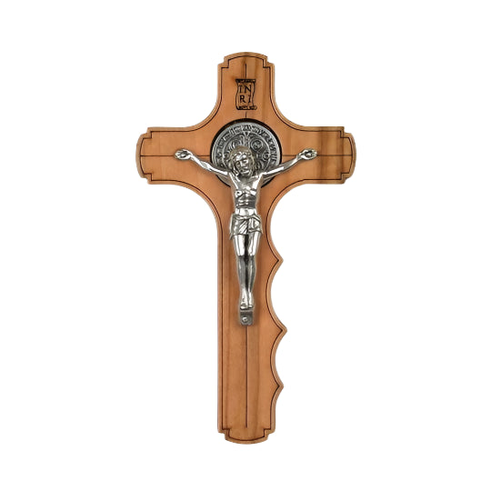 St. Benedict Wooden Comfort Crucifix (2 Color Variants)