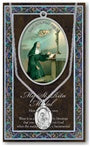 St. Rita Pewter Medal Necklace with Pamphlet - 18" Chain