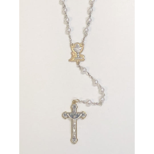 Pearl First Communion Rosary