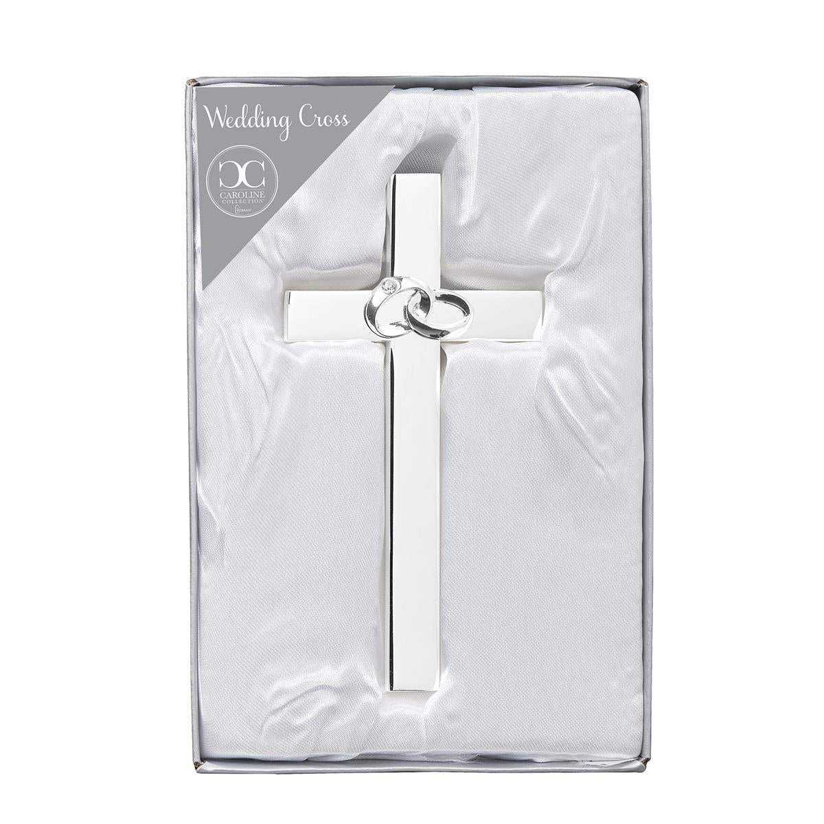 4.75"H WEDDING RINGS CROSS