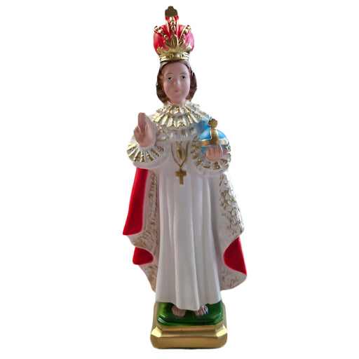 Infant of Prague - Italian 12" Statue (Cloth Gown Options)