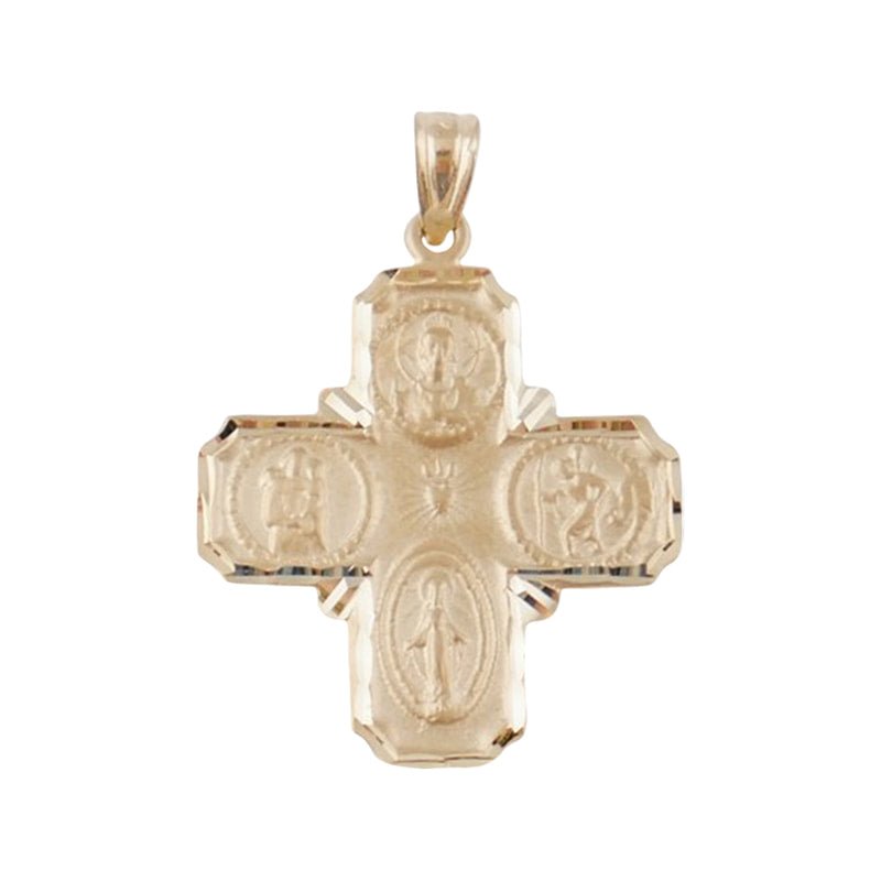 14KT Gold Four Way Medal