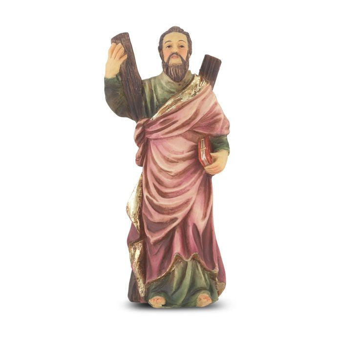 St. Andrew - 4" Statue with Holy Card