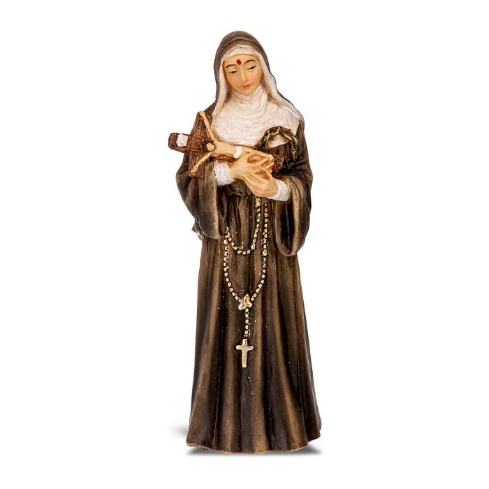 St. Rita of Cascia - 4" Statue with Holy Card