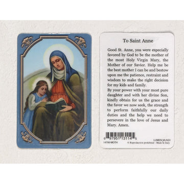 St. Anne Holy Card