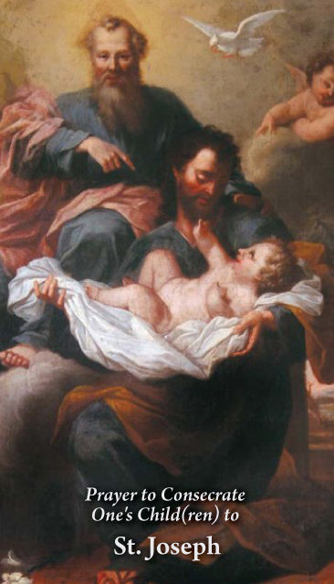 Prayer to Consecrate One's Child(ren) to St. Joseph Holy Card