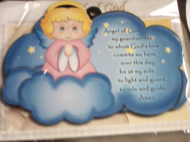 Guardian Angel Prayer Plaque for girl