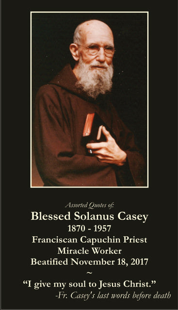 Blessed Solanus Casey Holy Card