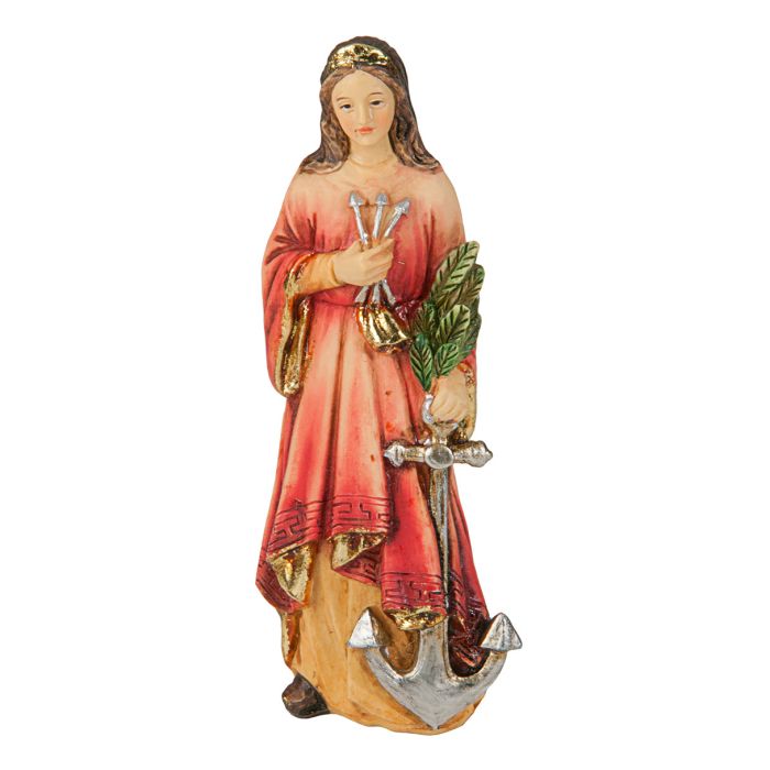 St. Philomena, Miracle Saint - 4" Statue with Holy Card