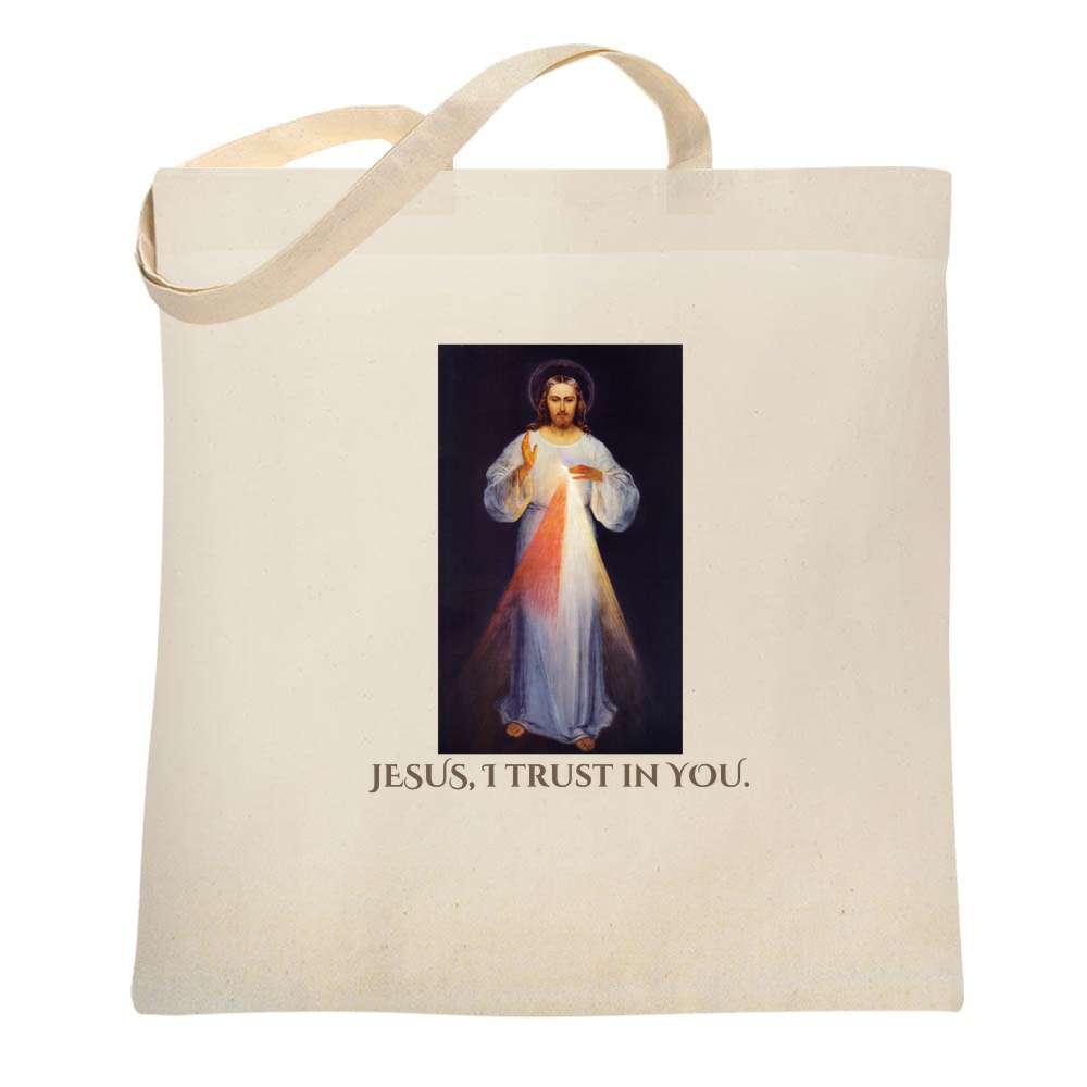 Divine Mercy, "Jesus I Trust In You" - Canvas Tote Bag