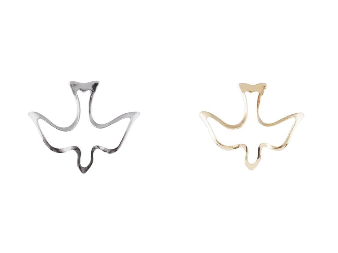 Holy Spirit Dove Outline Lapel Pin