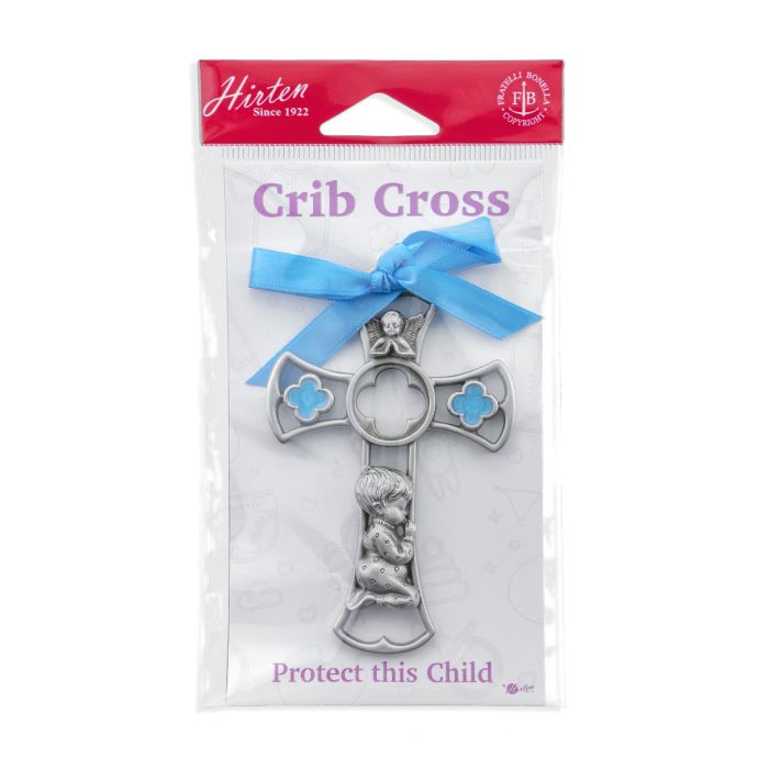 Pewter Baby Cross - Crib Medal