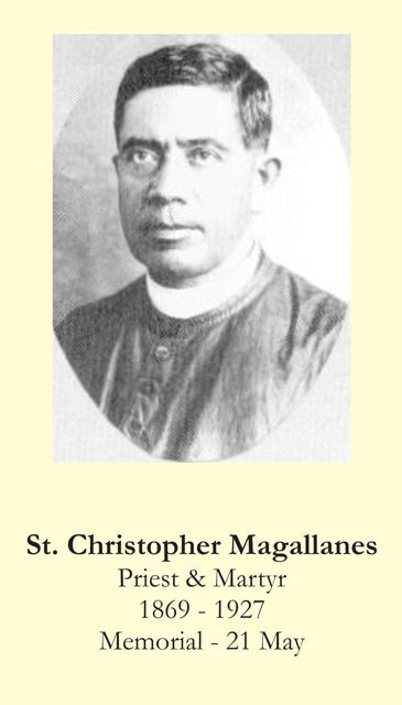 St. Christopher Magallanes Holy Card