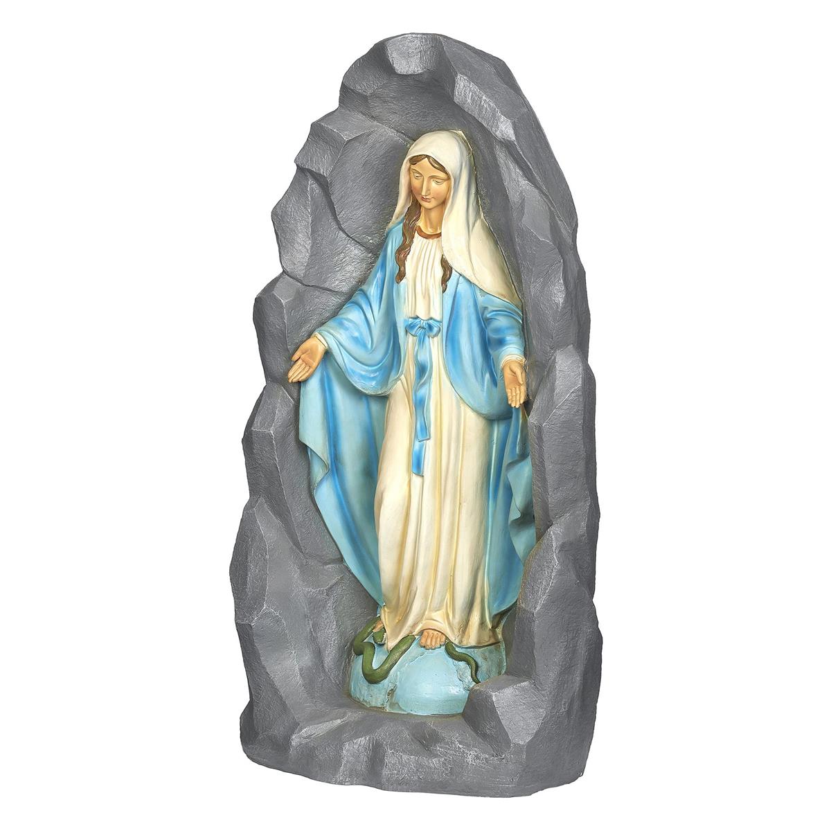 Our Lady of Grace in Grotto - 36" Outdoor Statue