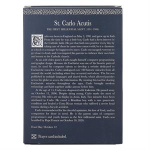 St. Carlo Acutis Figure Patrons & Protectors - 4"