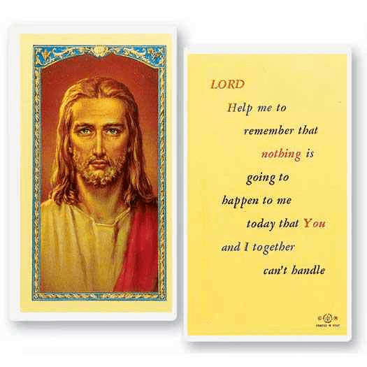 Lord, Help me to remember Holy Card