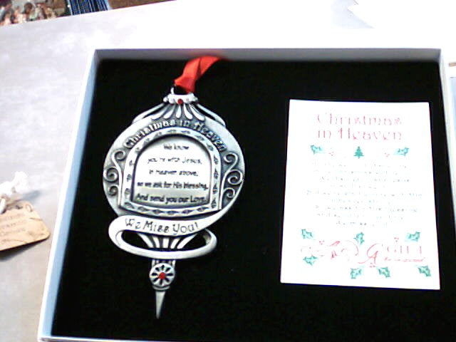 Christmas in Heaven ornament