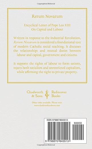 Rerum Novarum: Encyclical Letter of Pope Leo XIII On Capital and Labour, Latin-English