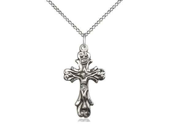 Sterling Silver Crucifix with 18" Chain