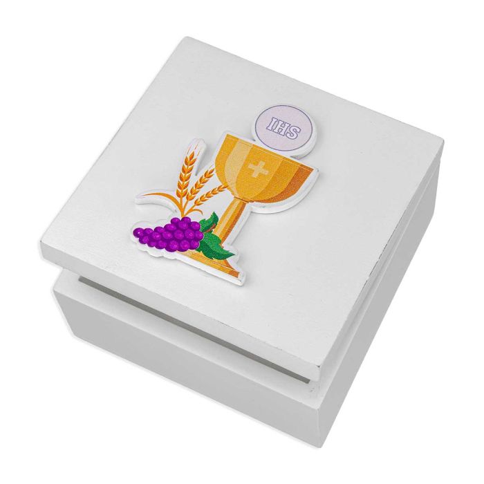 First Communion Wood Keepsake Box