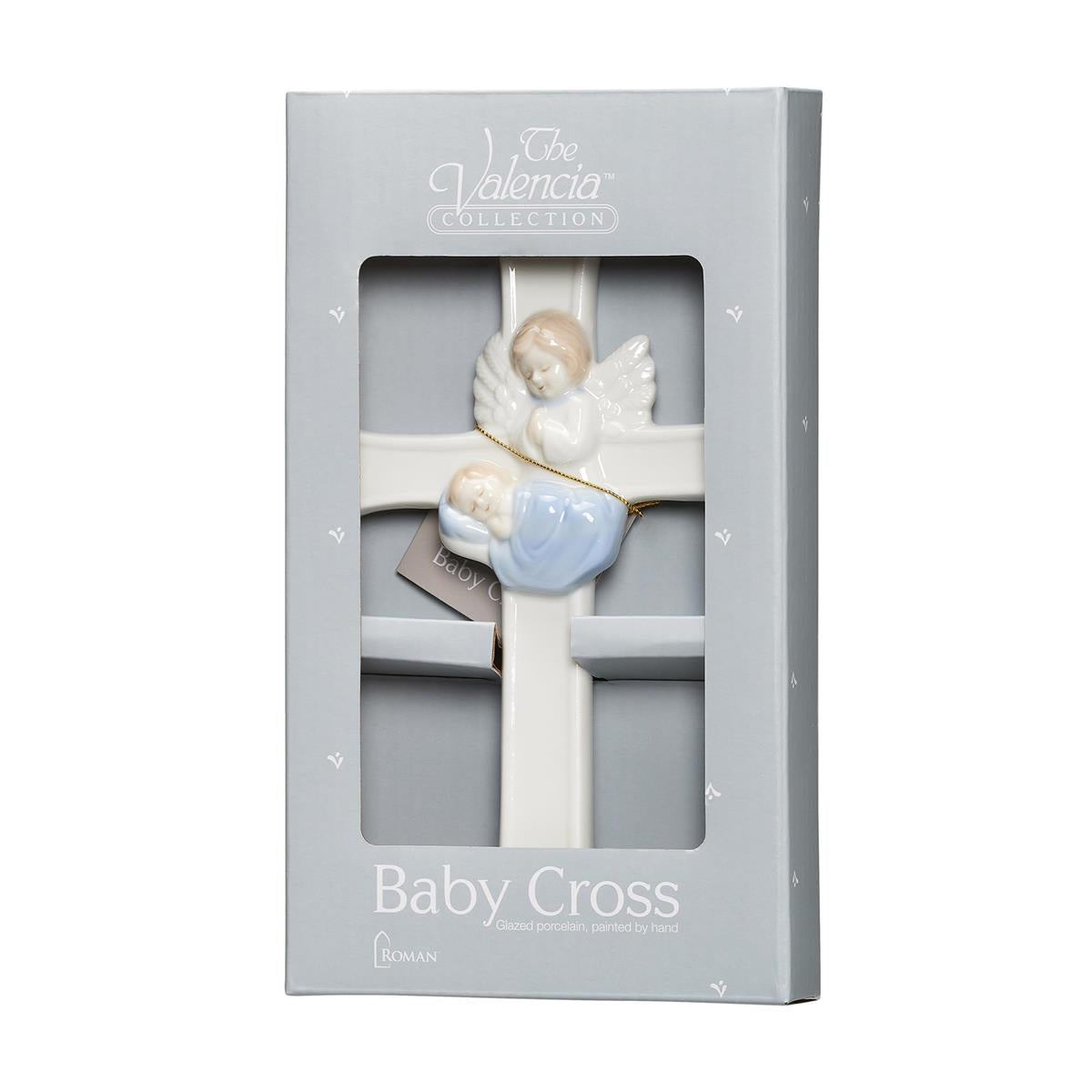 Baby Boy Cross with Angel