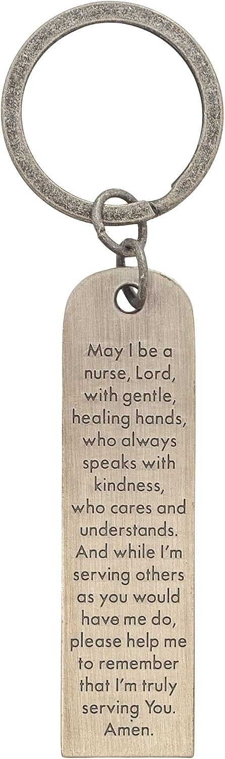 Nurse Keychain with Prayer