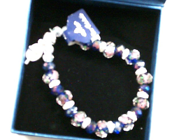 Crystal dark Blue Stretch Bracelet