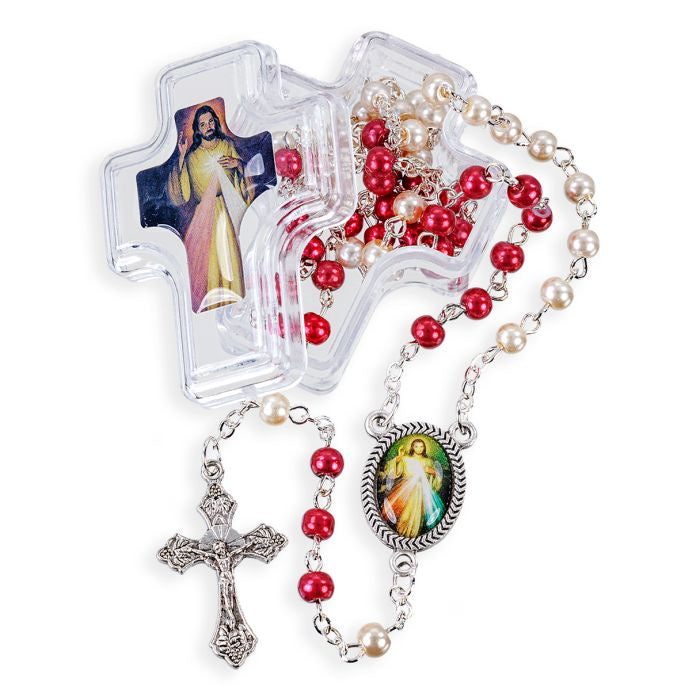 Divine Mercy Rosary with Case