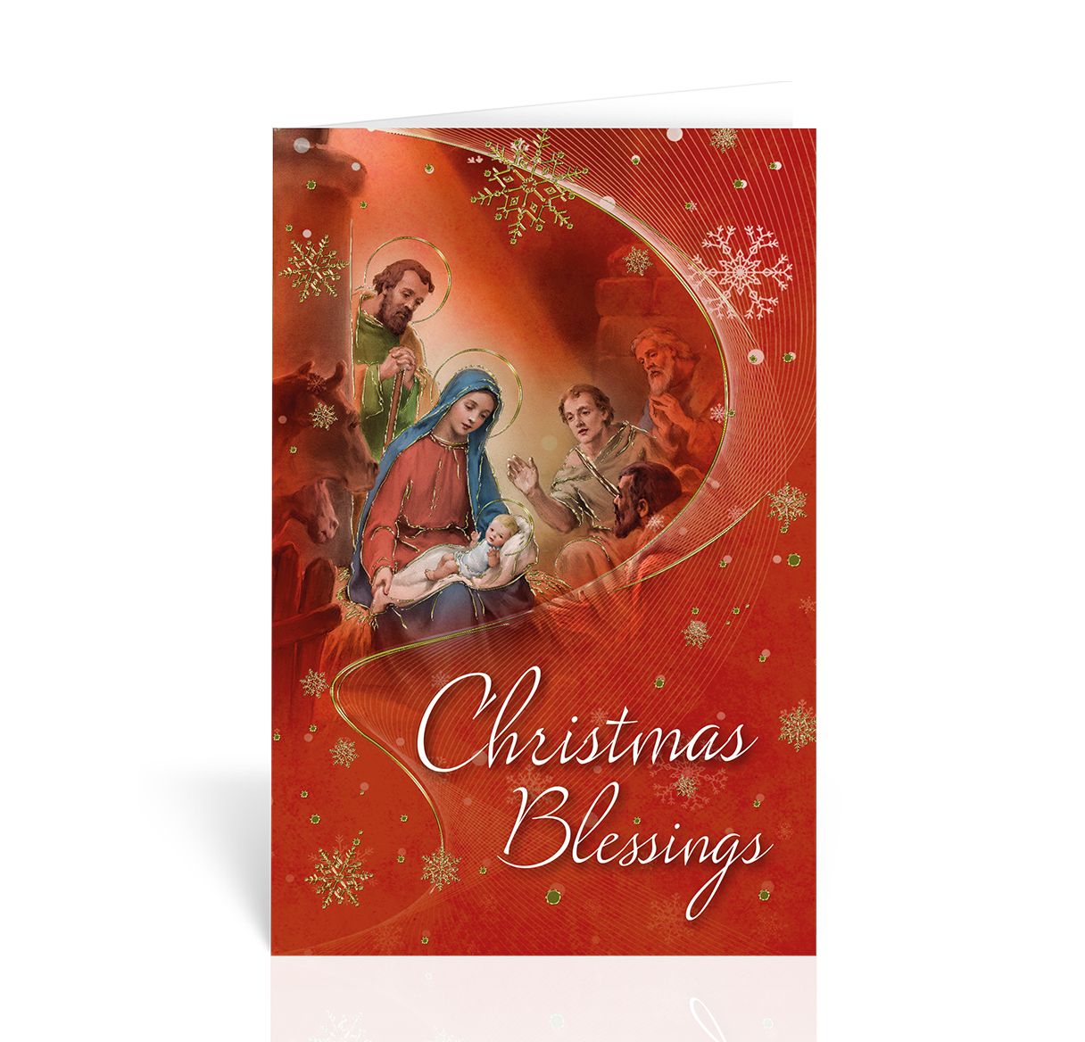 Nativity Christmas Blessings - Greeting Card