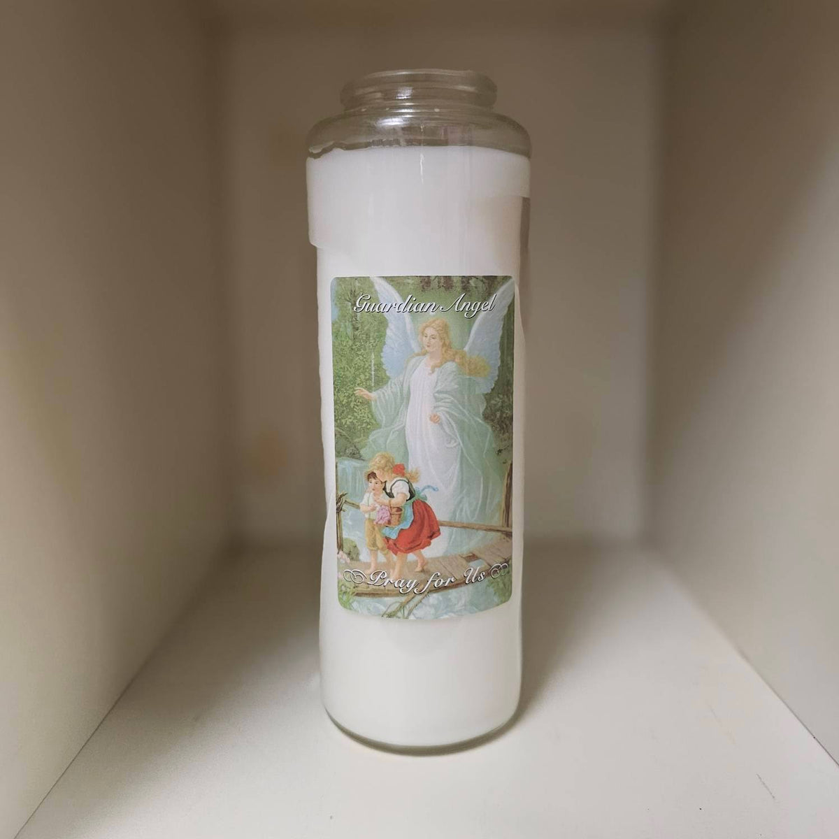 Holy Icons White Prayer Intention Candle