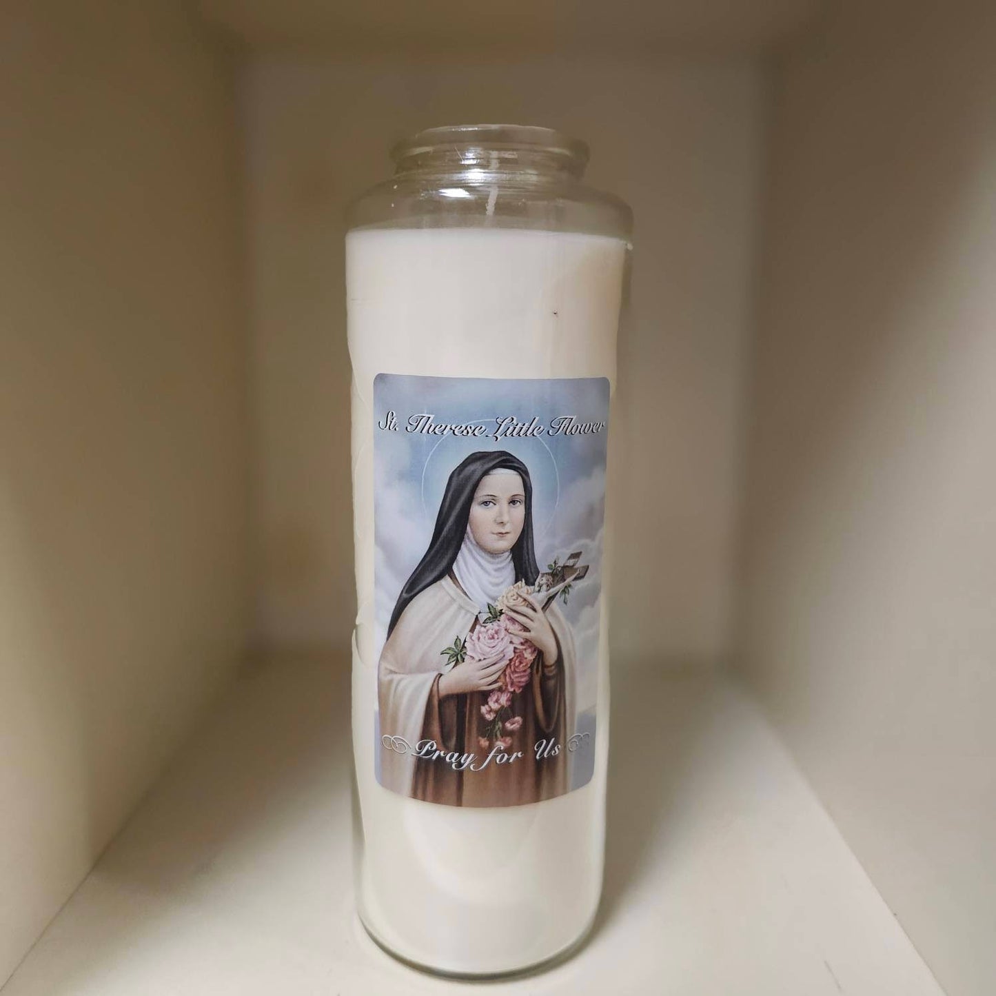 Holy Icons White Prayer Intention Candle