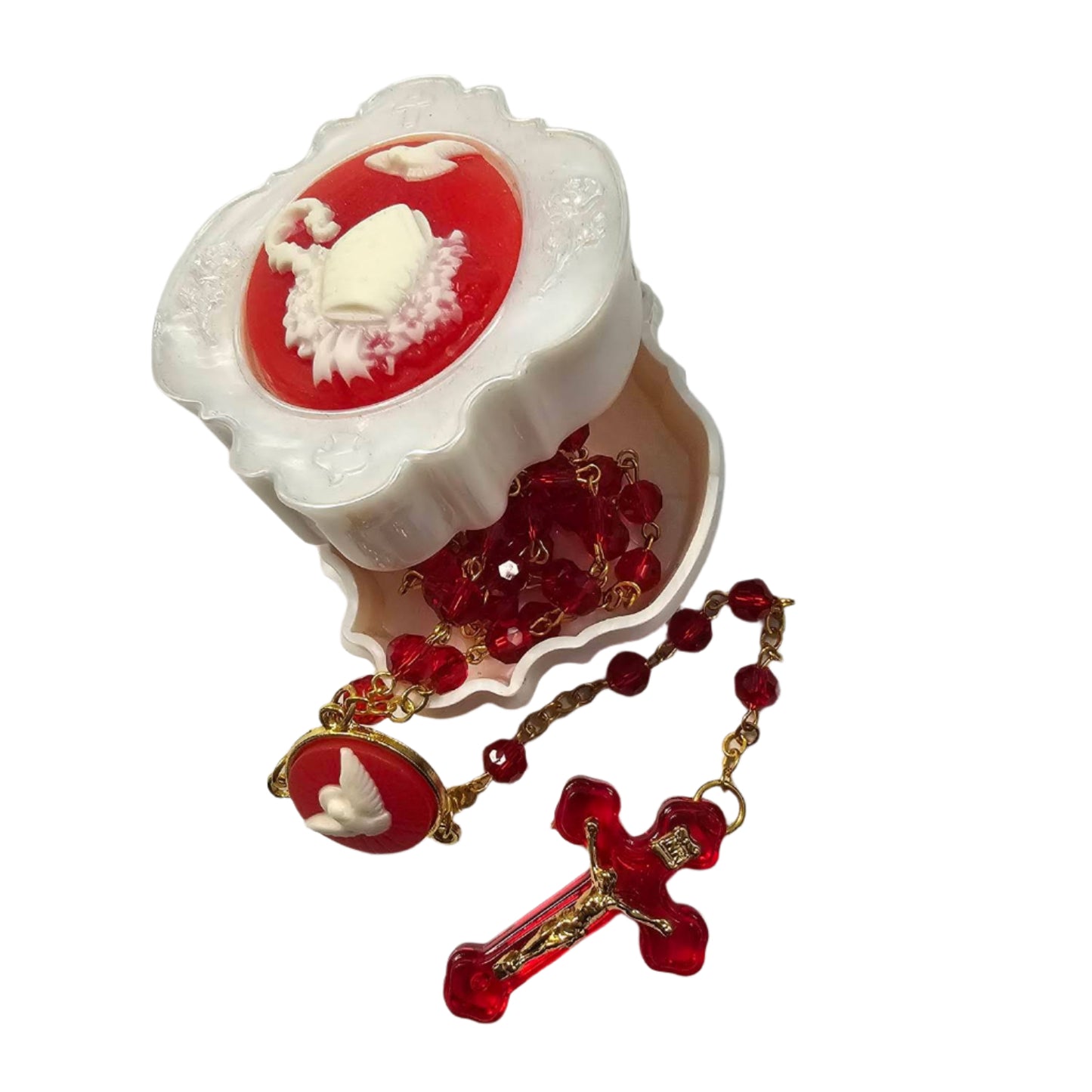Confirmation Acrylic Rosary with Box