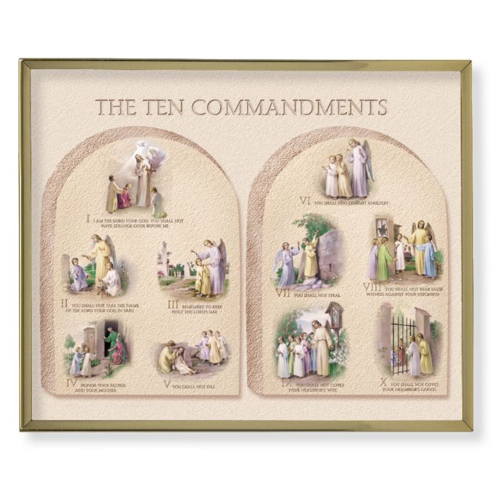 Ten Commandments Framed Print