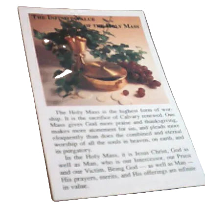 The Infinite Value of the Holy Mass pamphlet