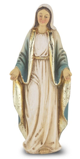 4" Our Lady of Grace Statue with Holy Card