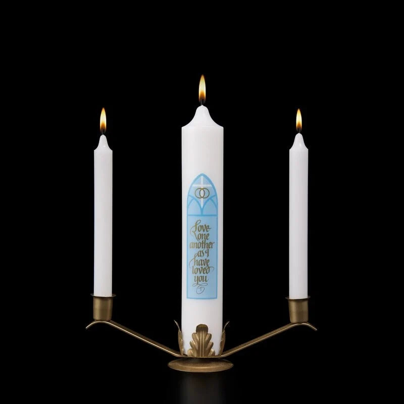 Wedding Candle Set, "Abiding Love"