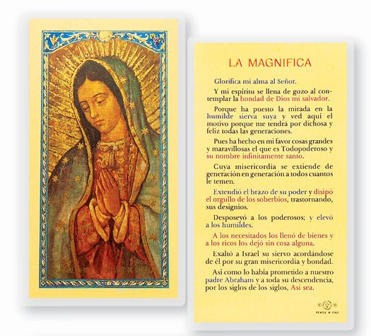 La Magnifica - Our Lady of Guadalupe Holy Card