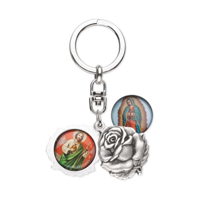 Our Lady of Guadalupe and Saint Jude Keychain