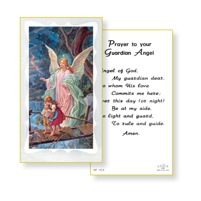 Guardian Angel Prayer Holy Card
