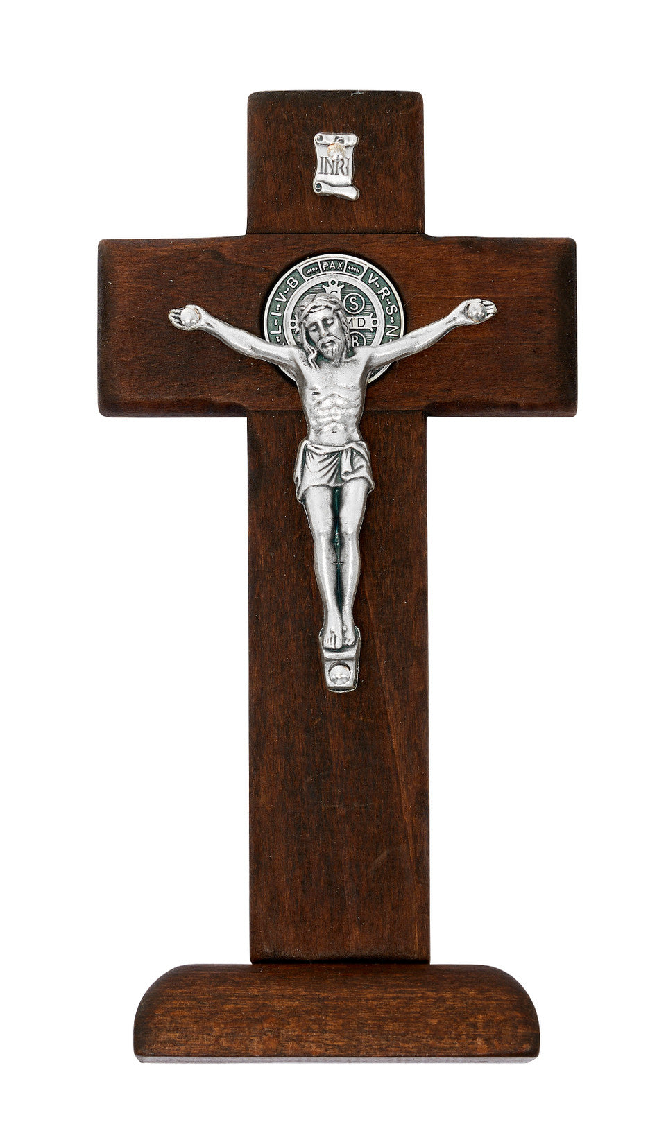 6.5" St. Benedict Standing Crucifix