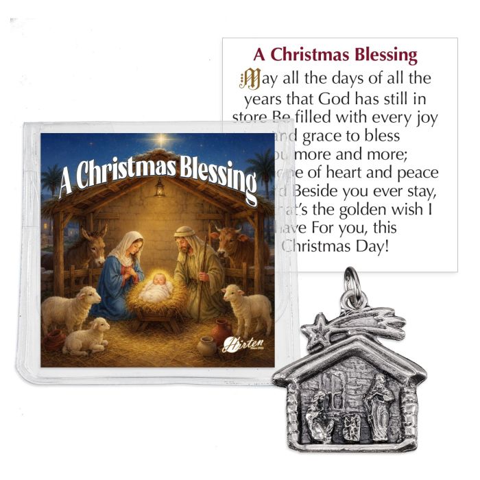 Nativity Medal with Card
