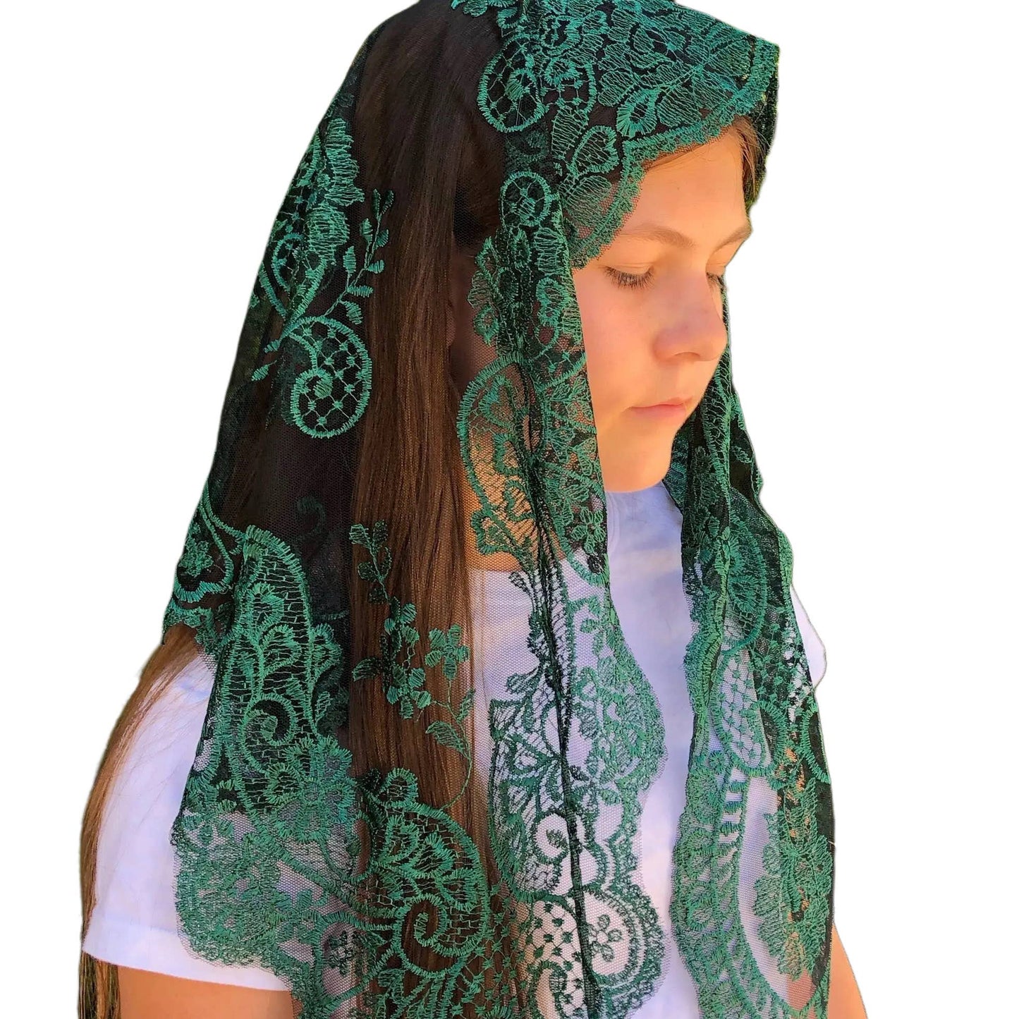 St. Catalina Thomas, Church Veil - GREEN