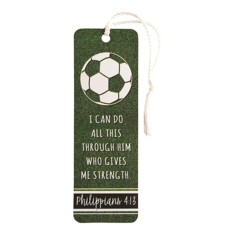 I Can Do All This Through Him Who Gives Me Strength - Philippians 4:13 Sports Bookmark