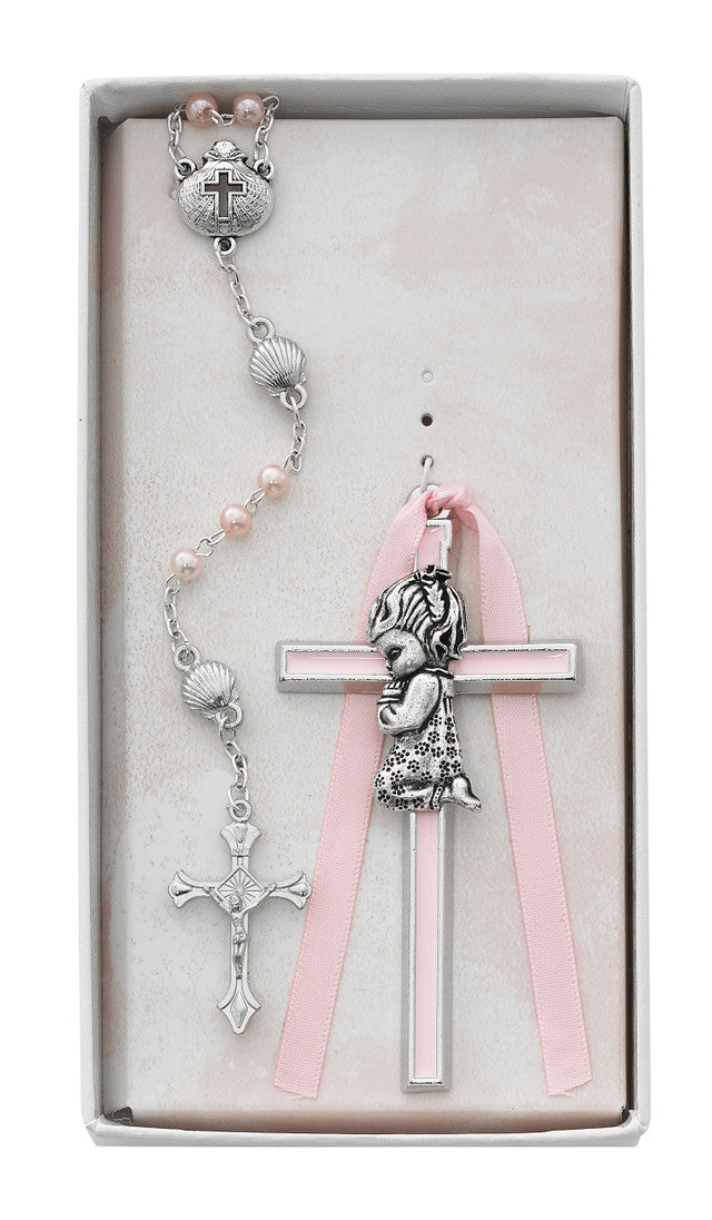 Rosary and Cross Gift Set - Available for Boy or Girl
