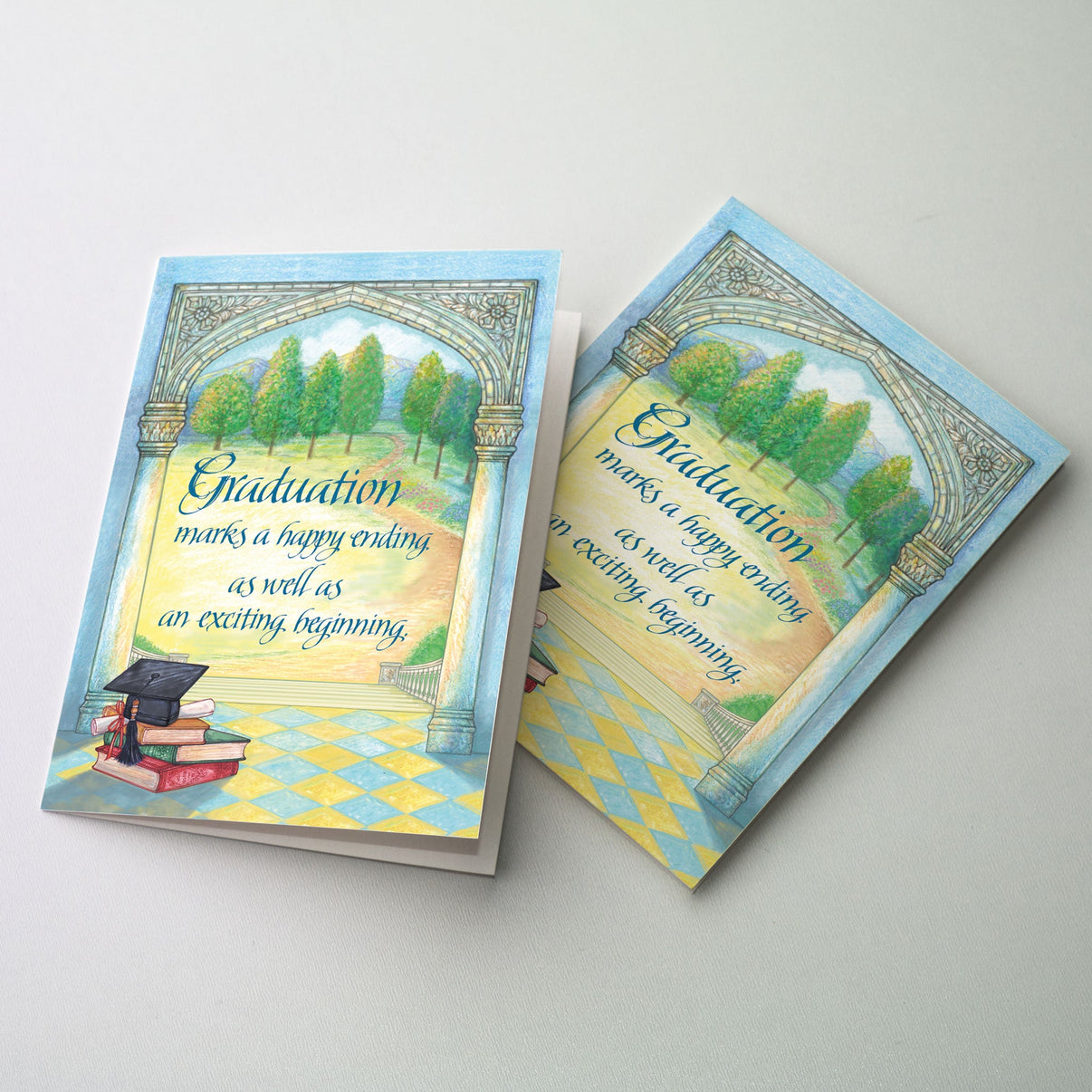 Graduation Greeting Card - Marks a Happy Ending...Exciting Beginning