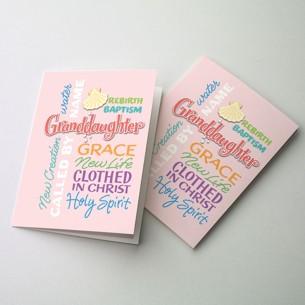 Granddaughter Baptism Greeting Card