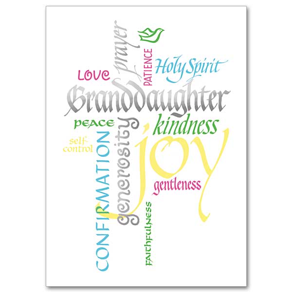 Granddaughter, Confirmation - Greeting Card
